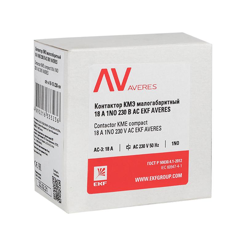 Контактор КМЭ 18А 1NO 400В АС EKF AVERES | ctr-s-18-10-400-av | EKF — миниатюра 4