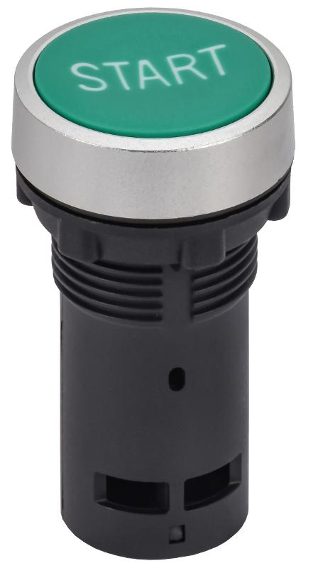 Кнопка IP65 с марк. "START" моноблок 1NO зеленая MASTER | MI-BT70-ST-1-22-K06 | IEK — IEK (ИЭК)