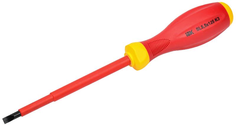 Отвертка диэлектрическая SL5,5х125 K3 ARMA2L 3 | A2L3-SC30-K3-SL-55-125 | IEK — миниатюра 1