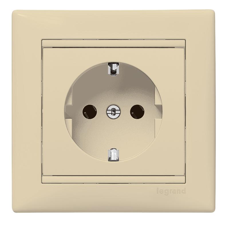 Valena Сл. кость Розетка 1-ая с/з литая | 774323 | Legrand — Legrand