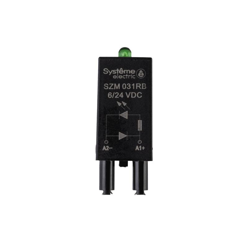 Защитный модуль диод+LED 6/24VDC | SZM031RB | SE — Systeme Electric