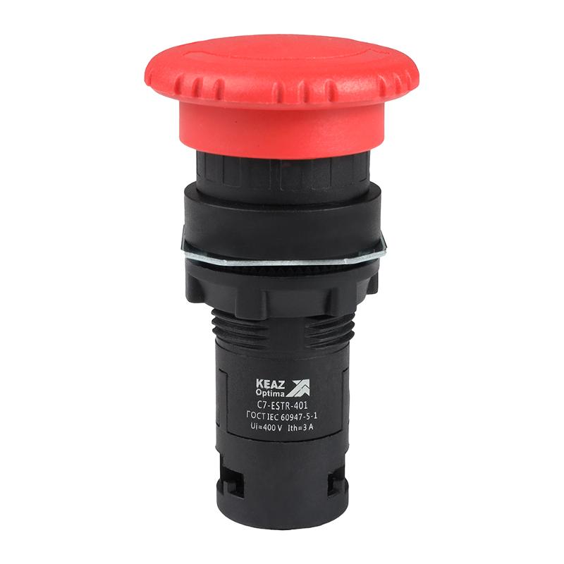 Кнопка аварийного останова OptiSignal Compact D22 C7-ESTR-401 красная 1НЗ XB7ES542P | 362129 | КЭАЗ — КЭАЗ (Курский электроаппаратный завод)