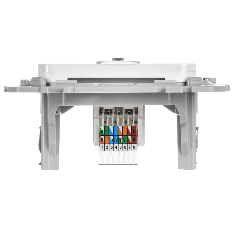 FLITE Розетка компьютерная RJ45 кат.6 UTP РК6-1-0-ФлБ белый | FI-K12-2-K01 | IEK — миниатюра 4