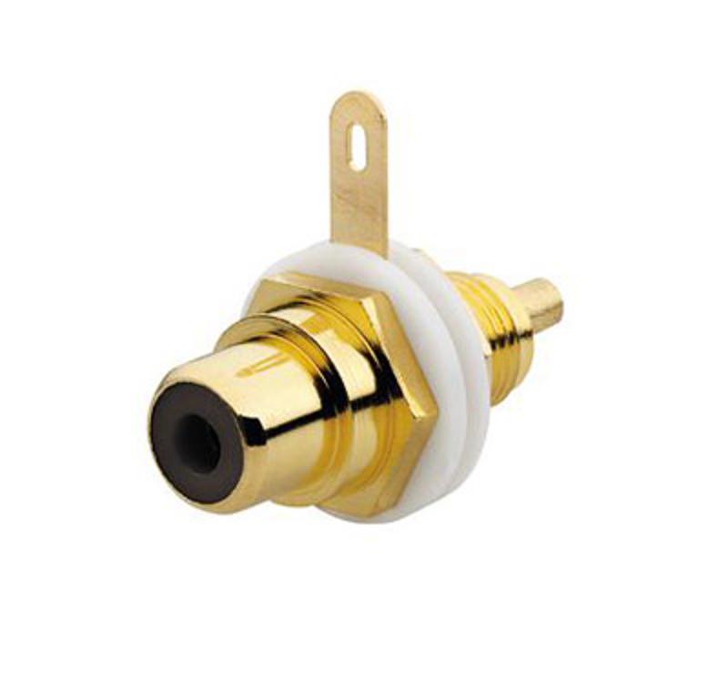 Разъём RCA/CINCH (колокольчик/тюльпан), диапазон от 20 Гц до 20 кГц, цвет чёрный | 0230-0-0452  | 2CKA000230A0452 | ABB — ABB