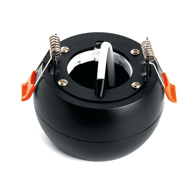 Светильник потолочный под лампу макс 12W, 230V, GX53, черный, HL355 | 41508 | FERON — миниатюра 4