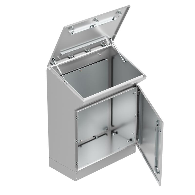 Пульт управления напольный "Inox" AISI304 TP8 IP55 (960х800х400)|mb-inox-96-80-40|EKF — миниатюра 3