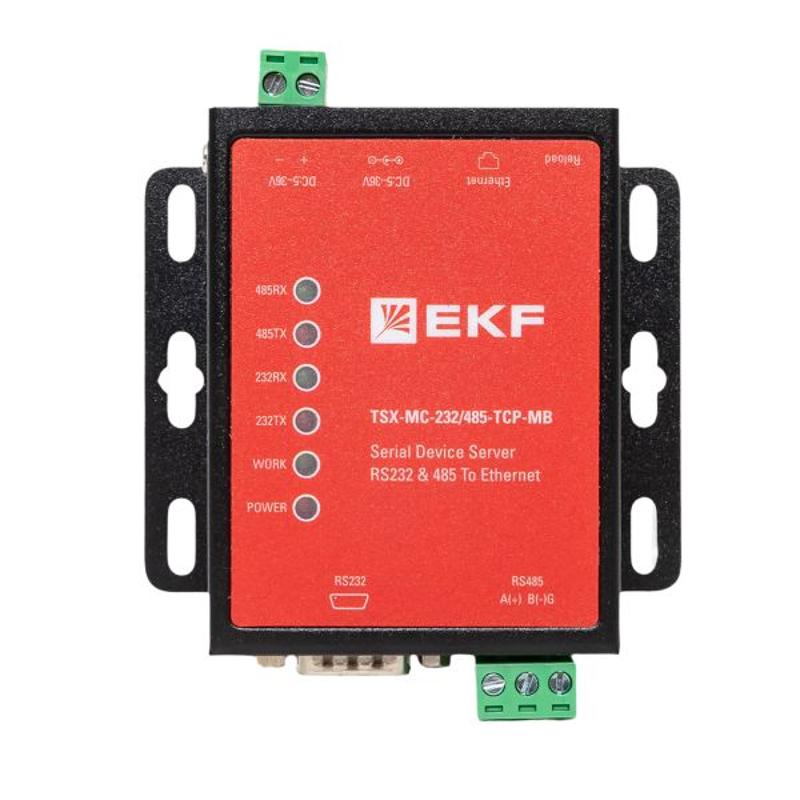 Преобразователь RS-232/485 в Ethernet, Modbus TCP/RTU/ASCII TSX |TSX-MC-232/485-TCP-MB|EKF — миниатюра 37