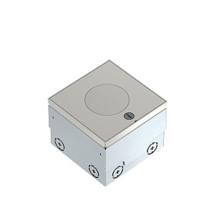 Лючок UDHOME2 с 2 розетками 220В, 140x140x110-135 мм, с тубусом IP45, нагрузка 1529 кг, нерж. сталь | 7368409 | OBO Bettermann — OBO Bettermann