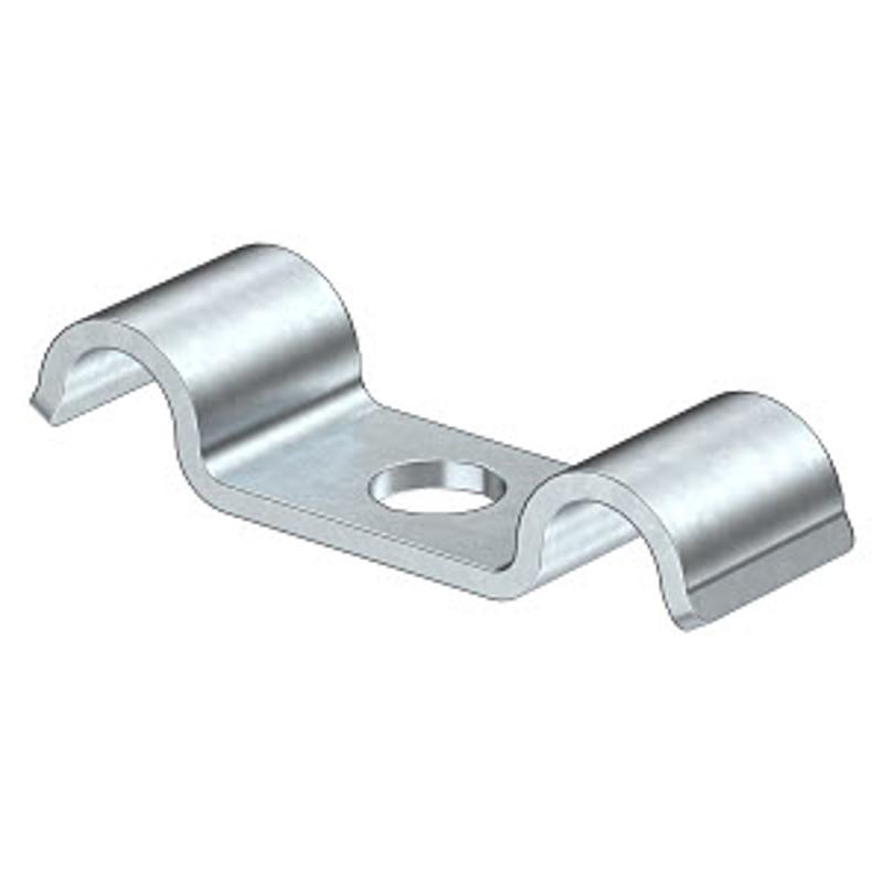 Крепежная скоба металл. двойная, однолапковая 10mm (1015 D 10 G) | 1009465 | OBO Bettermann — миниатюра 2