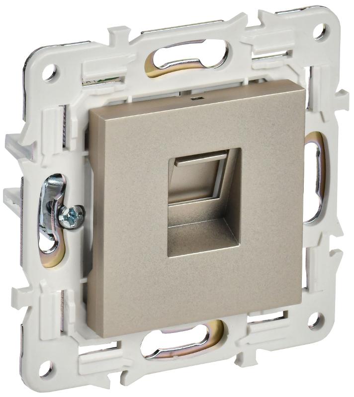 SKANDY Розетка компьютерная RJ45 кат.5E SK-K01Sh шампань | SK-K10-1-K37 | IEK — IEK (ИЭК)