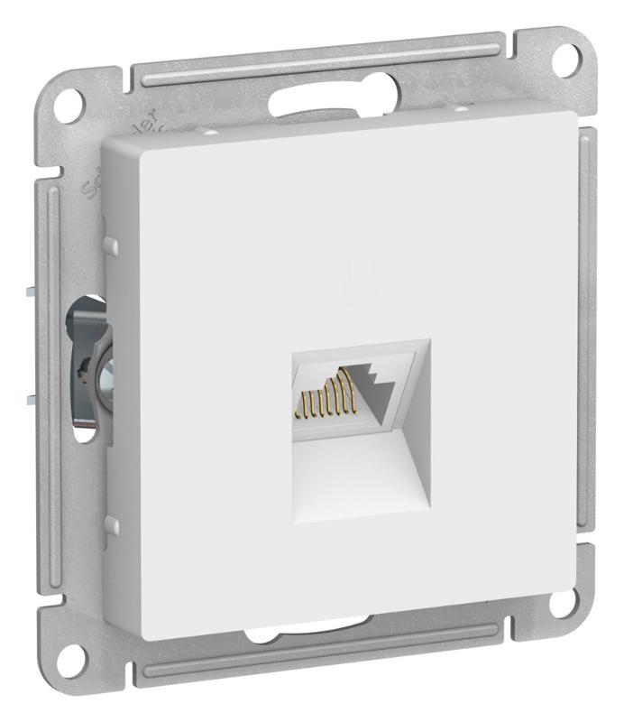 AtlasDesign Лотос Розетка компьютерная RJ45, кат. 6A, механизм | ATN001386 | SE — Systeme Electric