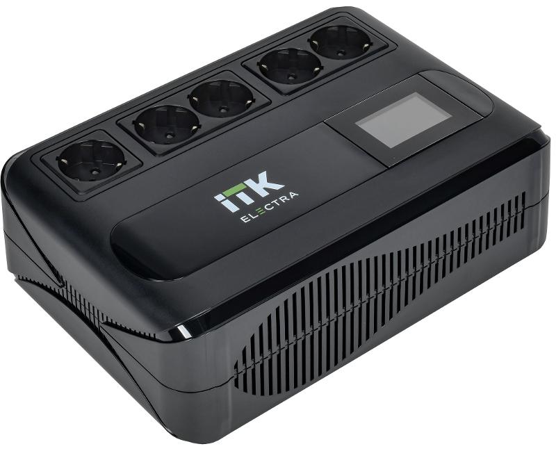 ITK ELECTRA LT5 ИБП 600ВА/360Вт LCD с АКБ 1х7AH | ELT5-600VA-1-001 | ITK — миниатюра 1