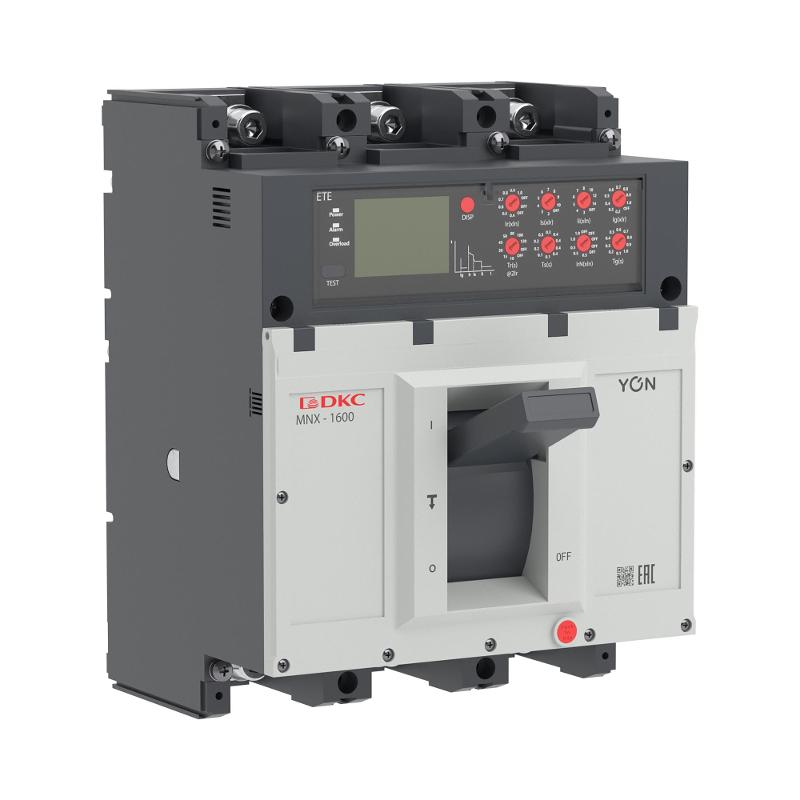 Авт. выкл. YON pro MNX1600H 3P 1600A 100kA при AC415V расц. ETA | MNX1600H3PETA1600 | DKC — миниатюра 1