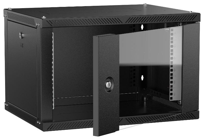 ITK LINEA W Шкаф 6U 600х450мм дверь стекло черный 2.0| LWR5-06U64-GF-2| ITK — ITK