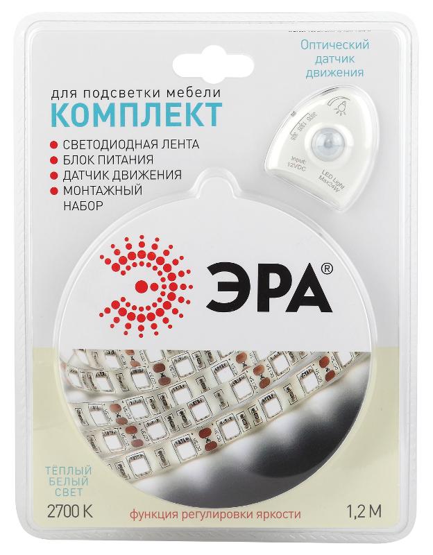 Комплект светодиодной ленты с датчиком движения 2835move-4,8-30-12-2700-1,2m | Б0043072 | ЭРА — миниатюра 1