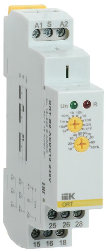 Реле задержки выключения ORT. 2 конт. 12-240 В AС/DC  | ORT-B2-ACDC12-240V | IEK — миниатюра 1