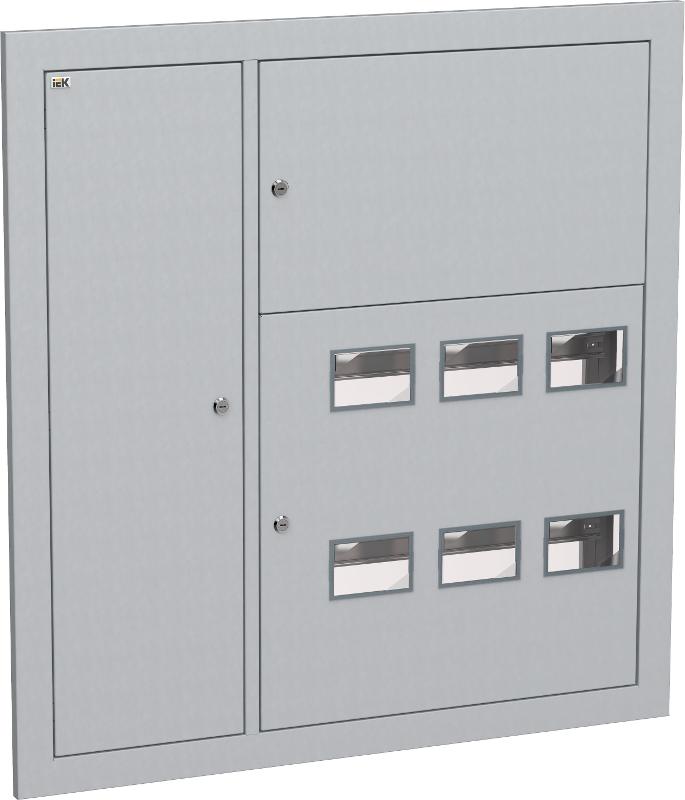 Корпус метал. ЩЭ-6-Э 36 IP31 (слабот. отсек слева) LIGHT | IND-MKM43-06-31-E-L | IEK — IEK (ИЭК)