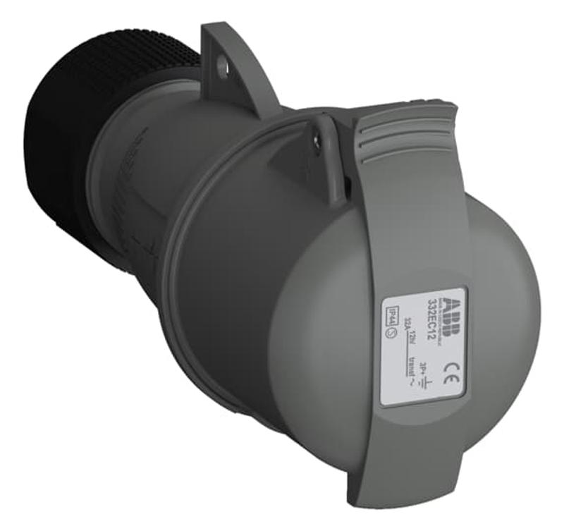 Розетка кабельная Easy&Safe 332EC12,32А,3P+E,IP44,12ч|2CMA102045R1000| ABB — ABB