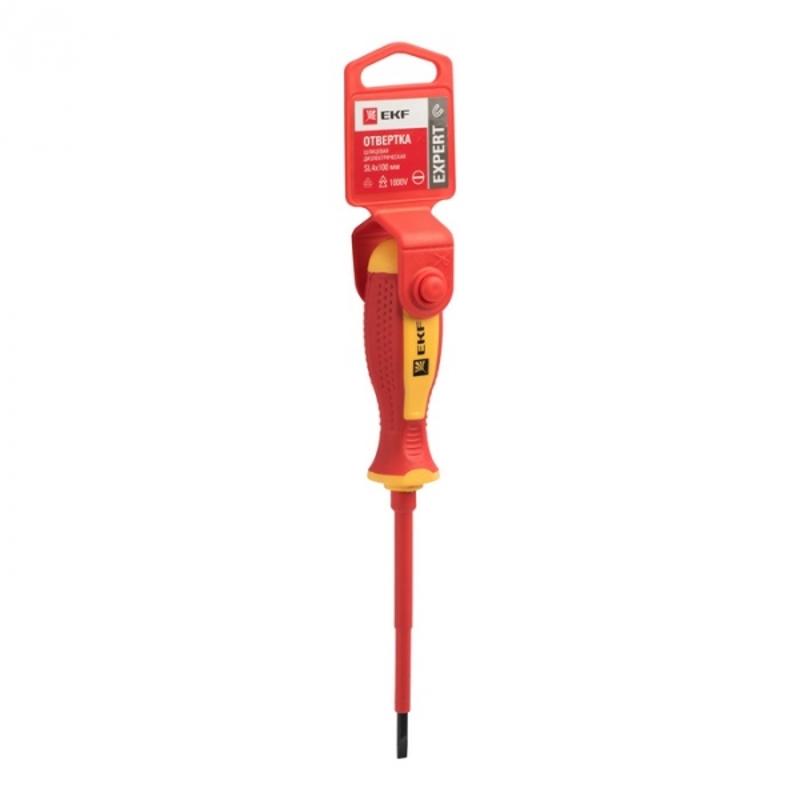 Отвертка Expert SL4x100 мм 1000В EKF PROxima|sl-4-100-exp-in|EKF — EKF