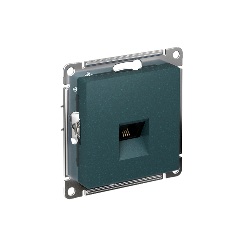 AtlasDesign Изумруд Розетка телефонная RJ11, механизм | ATN000881 | SE — Systeme Electric