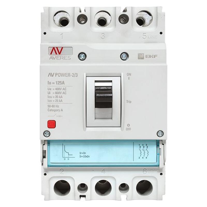 Выключатель автоматический AV POWER-2/3 125А 35kA TR | mccb-23-125-TR-av | EKF — миниатюра 16