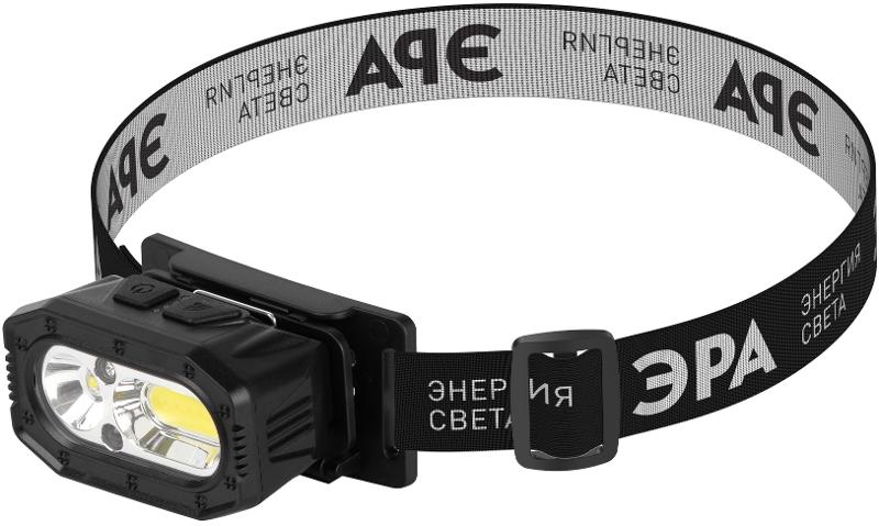 Фонарь налобный светодиодный  GA-814 аккумуляторный 5 Вт COB + 5 Вт LED 5 режимов сенсорное управление | Б0069577 | ЭРА — ЭРА (Энергия света)