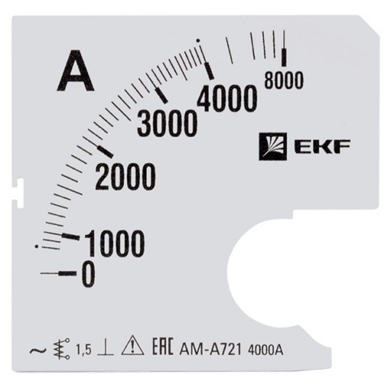 Шкала сменная для A721 4000/5А-1,5 EKF PROxima | s-a721-4000 | EKF — EKF