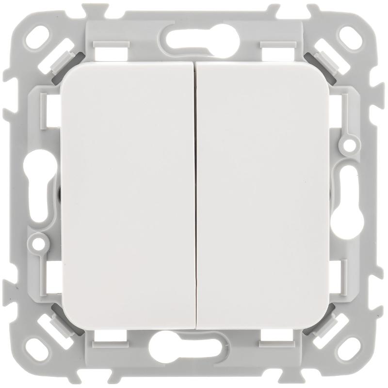 FLITE Выключатель 2-клавишный 10А ВС12-1-0-ФлЖ жемчуг | FI-V20-0-10-1-K36 | IEK — миниатюра 2