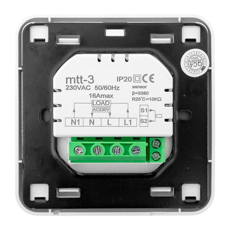 Термостат для теплых полов механический 16 A 230В EKF | mtt-3 | EKF — миниатюра 4