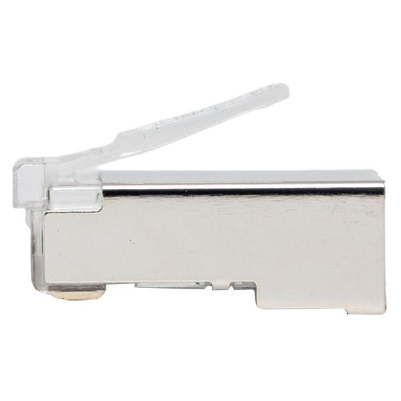 Коннектор RJ-45 TERACOM PRO экранированный 8P8C 30мкд Cat.6 (упак.20шт) | TRP-PLUG-6FTP-20 | EKF — миниатюра 8