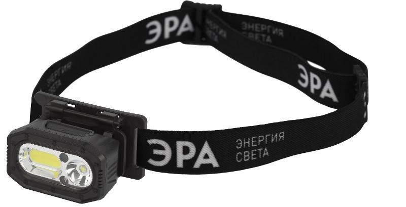 Фонарь налобный светодиодный  GA-814 аккумуляторный 5 Вт COB + 5 Вт LED 5 режимов сенсорное управление | Б0069577 | ЭРА — миниатюра 3