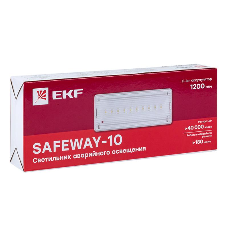 Светильник аварийного освещения SAFEWAY-10P пост. действия LED EKF Proxima | dpa-203 | EKF — миниатюра 2