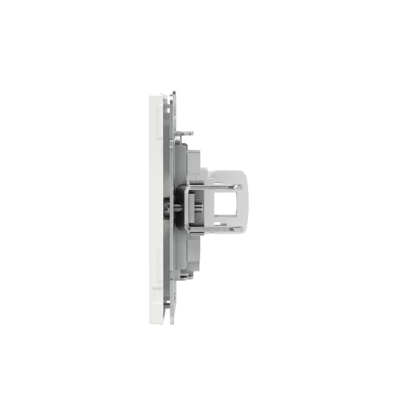Компьютерная розетка RJ-45 без шторки, кат.6А одинарная,KANT, белая магнолия | 7000673 | DKC — миниатюра 4