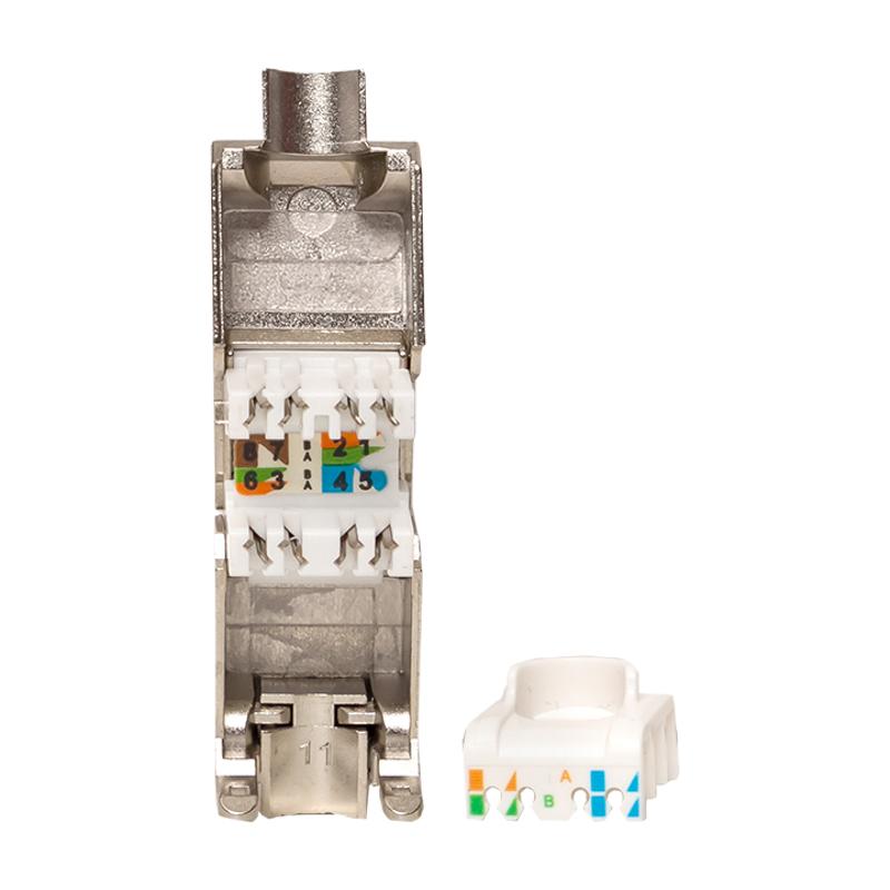 Модуль Keystone TERACOM CS Cat.6 экранированный STP 110 IDC 180 градусов самозажимной (Toolless)|TRCS-KSTN-T180D-6STP| EKF — миниатюра 3