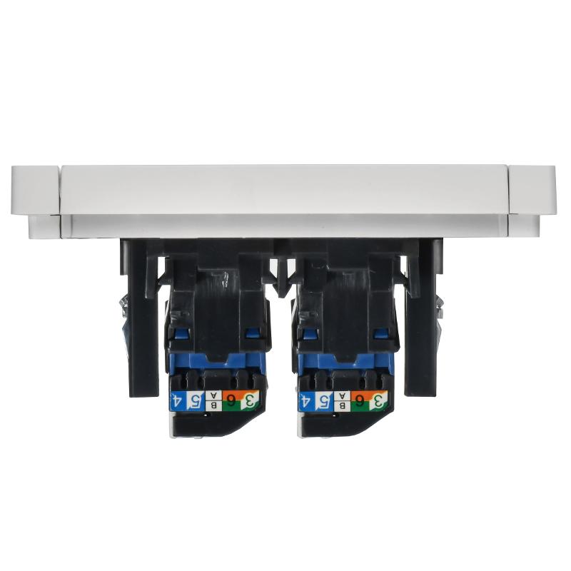 FORTE&PIANO Розетка комп. 2-ая RJ45 кат.6 FP234 белый | FP-K20-2-K01 | IEK — миниатюра 5