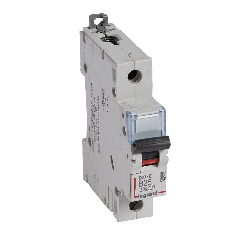 Выключатель автоматический однополюсный DX3-E 6000 25А B 6кА | 407209 | Legrand — Legrand