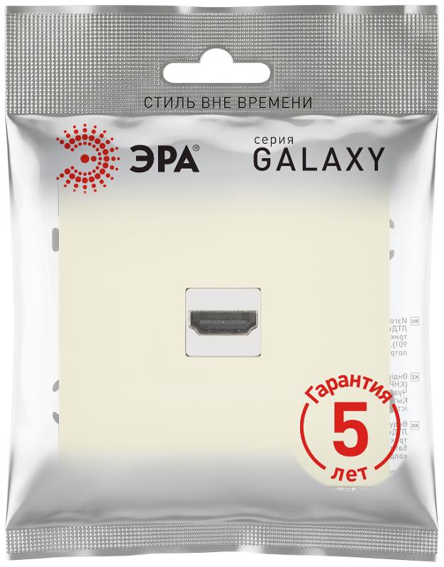 Розетка Galaxy 15-3114-02 HDMI IP20 слоновая кость | Б0070795 | ЭРА — миниатюра 2