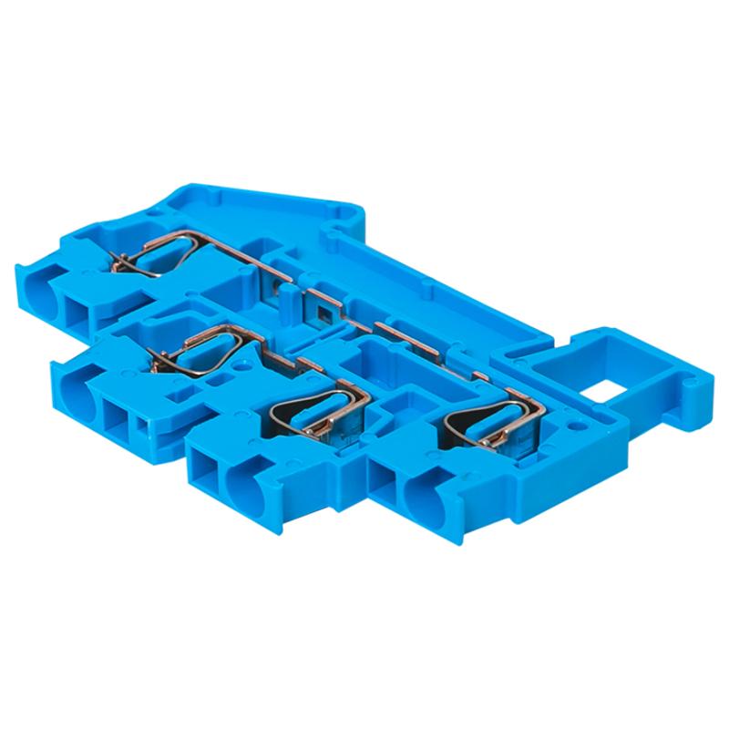 Колодка клеммная пружинная двойная JXB-ST-2.5 26А синяя EKF | plc-jxb-st-2.5-4-2-blue | EKF — миниатюра 5