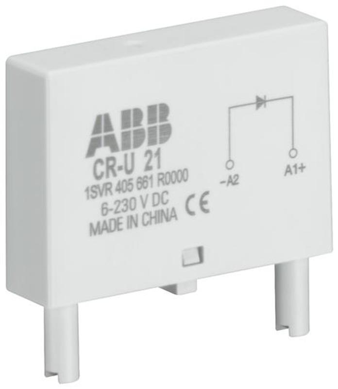Диод и светодиод зеленый CR-U-41CV 110-230B DC для реле CR-U|1SVR405662R9100| ABB — ABB