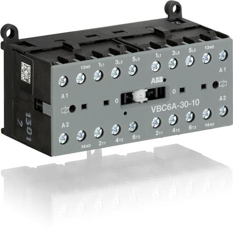 Миниконтактор реверсивный VBC6A-30-10-05 9А(400В AC3) катушка 220-240В DС | GJL1213911R0105 | ABB — ABB
