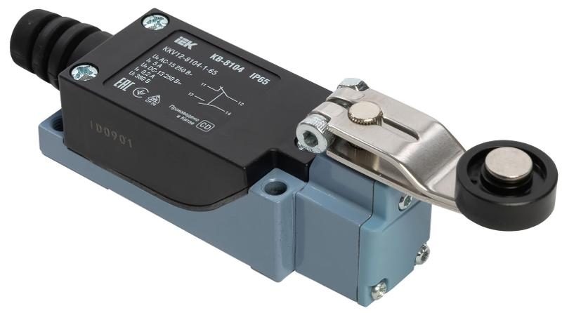 Выкл. конц. КВ-8104 рычаг с роликом IP65 | KKV12-8104-1-65 | IEK — IEK (ИЭК)