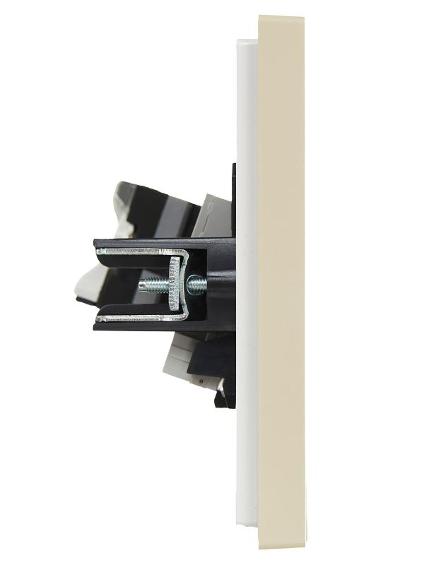 FORTE&PIANO Розетка двойная RJ11+RJ45 кат.5E FP435 ваниль | FP-KT20-O-1-K10 | IEK — миниатюра 4
