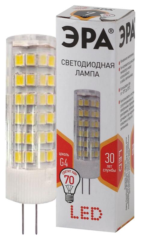 Лампа светодиодная LED 7Вт G4 220В 2700К smd JC капсульная | Б0027859 | ЭРА — миниатюра 1