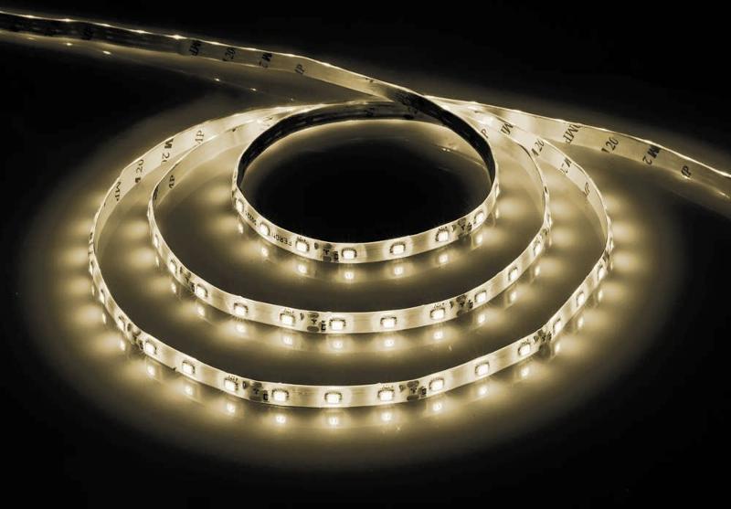 Лента светодиодная LS603/ 60SMD(2835)/м 4.8Вт/м 12V 5000*8*1.22мм 3000К | 27597 | FERON — фото 1 | Sento