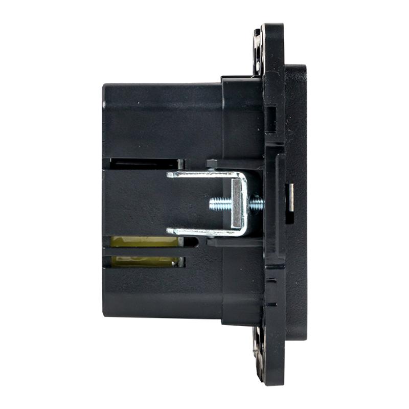 Стокгольм Механизм Розетки с 2USB type-A + type-C черный PROxima | EZR-2USB-type-C | EKF — миниатюра 4