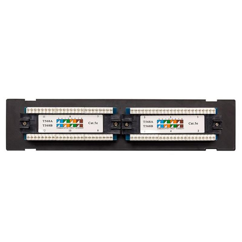 Патч-панель настенная TERACOM PRO Cat.5E неэкранированная UTP 12 портов RJ-45 Dual IDC | TRP-WPP-5EUTP-12 | EKF — миниатюра 10