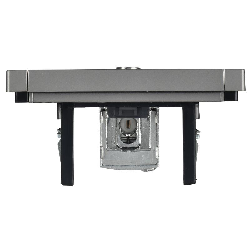 FORTE&PIANO Розетка TV проходная FP529 сталь | FP-A10-P-K46 | IEK — миниатюра 5
