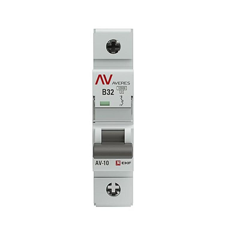 Выключатель автоматический однополюсный AV-10 32А B 10кА AVERES | mcb10-1-32B-av | EKF — миниатюра 3