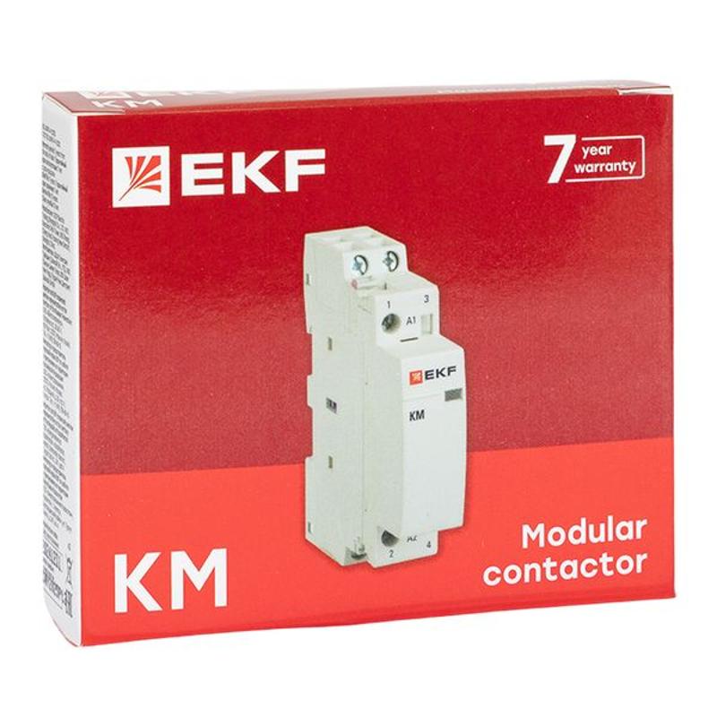 Контактор модульный КМ 16А 2NО (1 мод.) EKF PROxima | km-1-16-20 | EKF — миниатюра 15