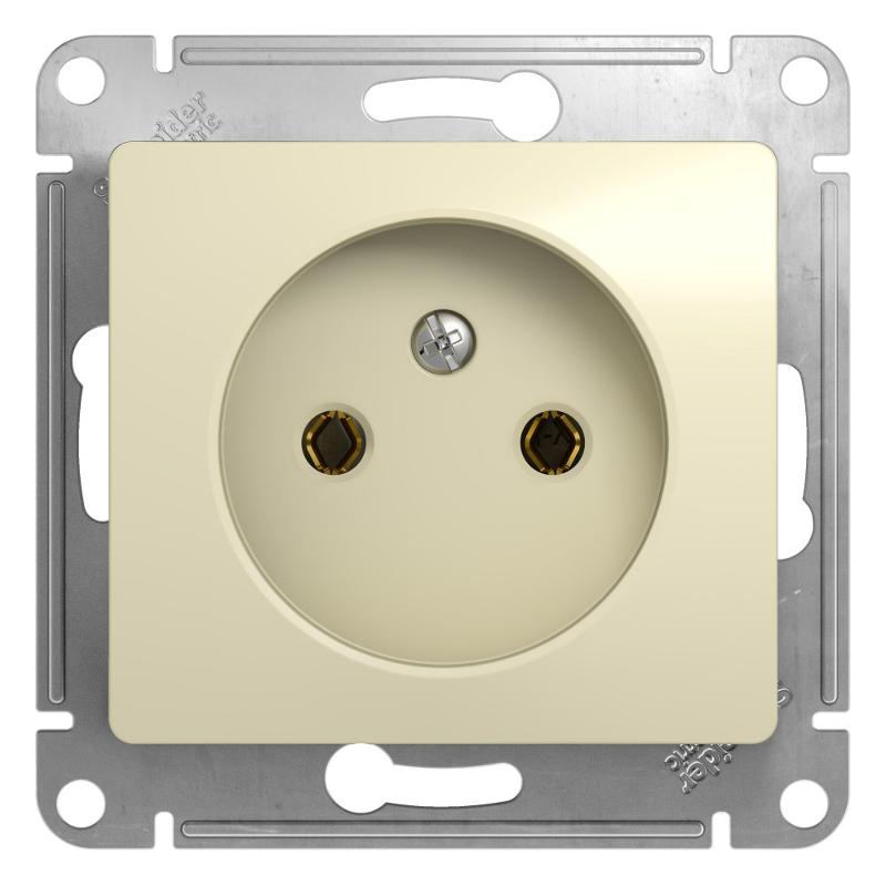 Glossa Бежевый Розетка без заземления | GSL000241 | SE — Systeme Electric